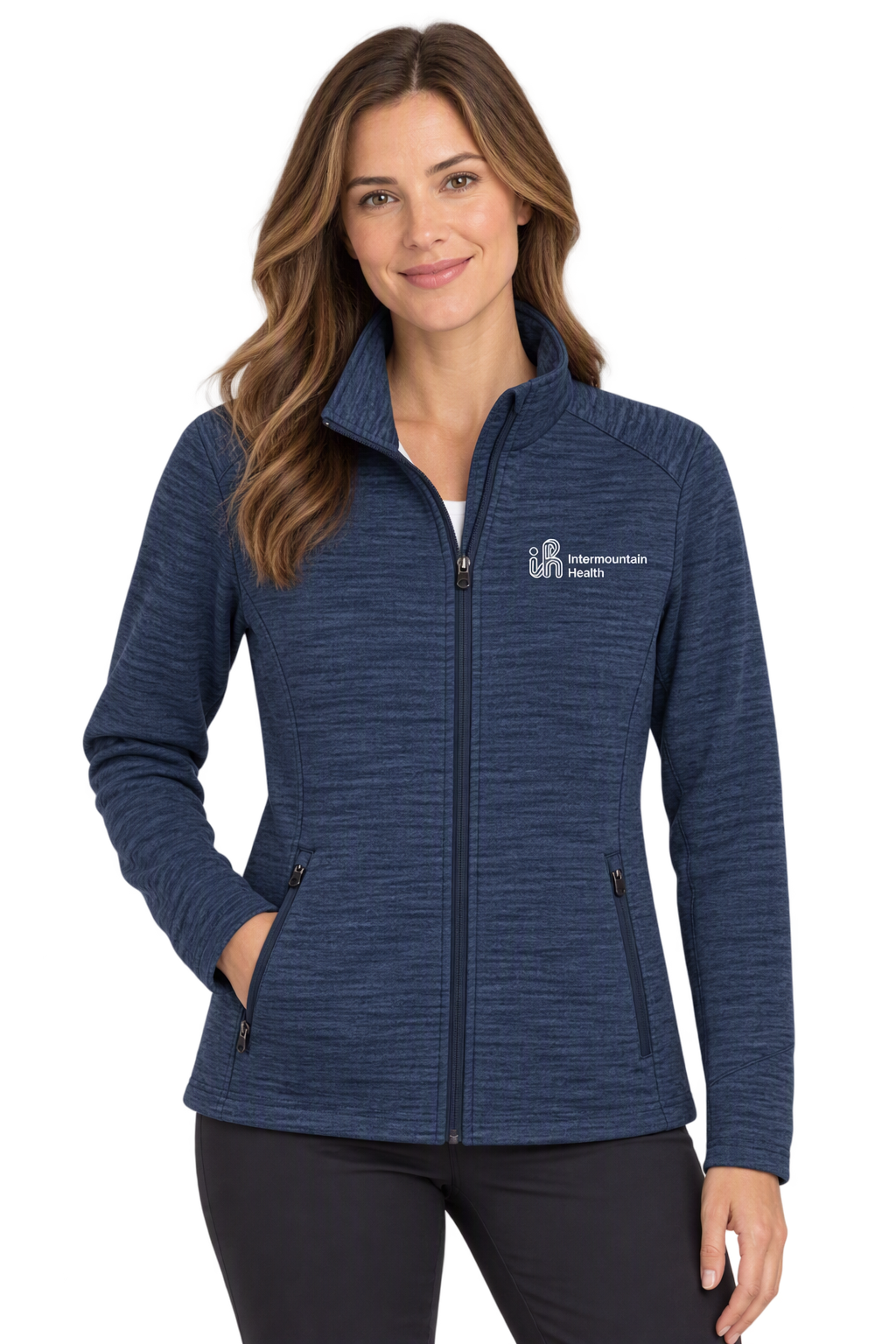 Port Authority® Womens Digi Stripe Fleece Jacket 